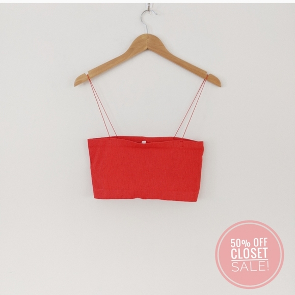 Urban Outfitters Other - UO Out From Under Red Ribbed Bralette